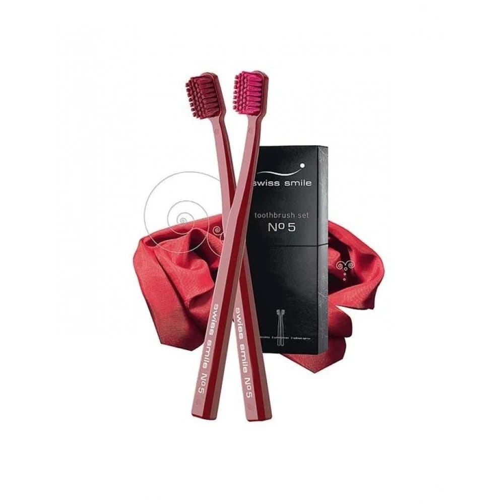 Swiss Smile Toothbrush Set №5 Red Lotus Toothbrushes