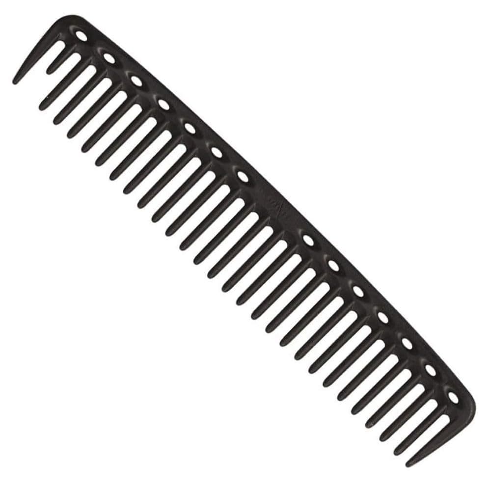 Y.S ParkBig Hearted Comb Round Tooth Carbon Black YS-452