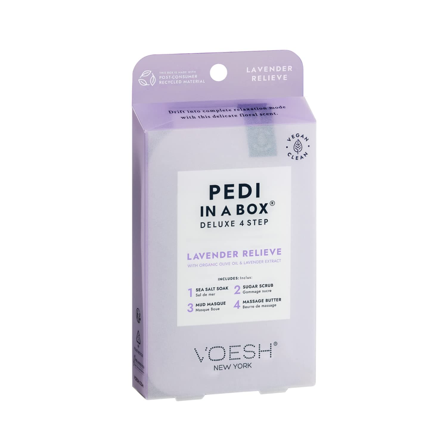 Voesh Pedi In A Box Deluxe 4 Step 4 in 1 Lavender
