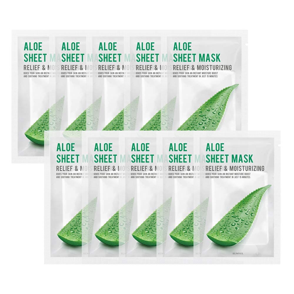 Eunyul Purity Aloe Sheet Mask 22 ml x 10pcs
