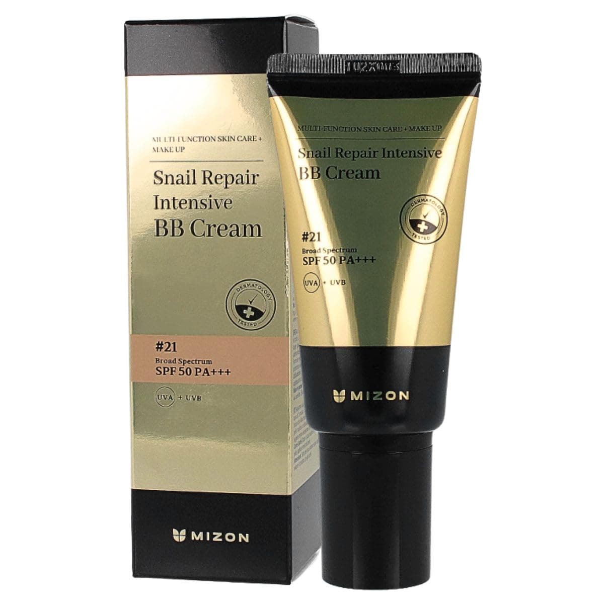Mizon Multi Function Formula Snail Repair Intensive BB Cream SPF50+ РА+++ #21 Rose Beige 50ml