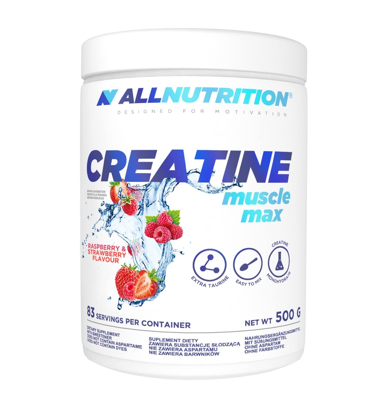 Allnutrition - Creatine Muscle Max Strawberry-Raspberry 500g