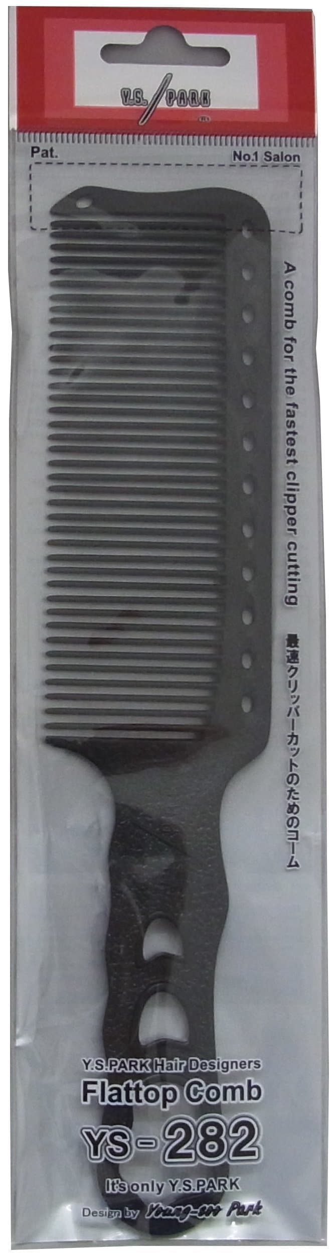 Y.S. Park Flattop Comb  YS-282 Black