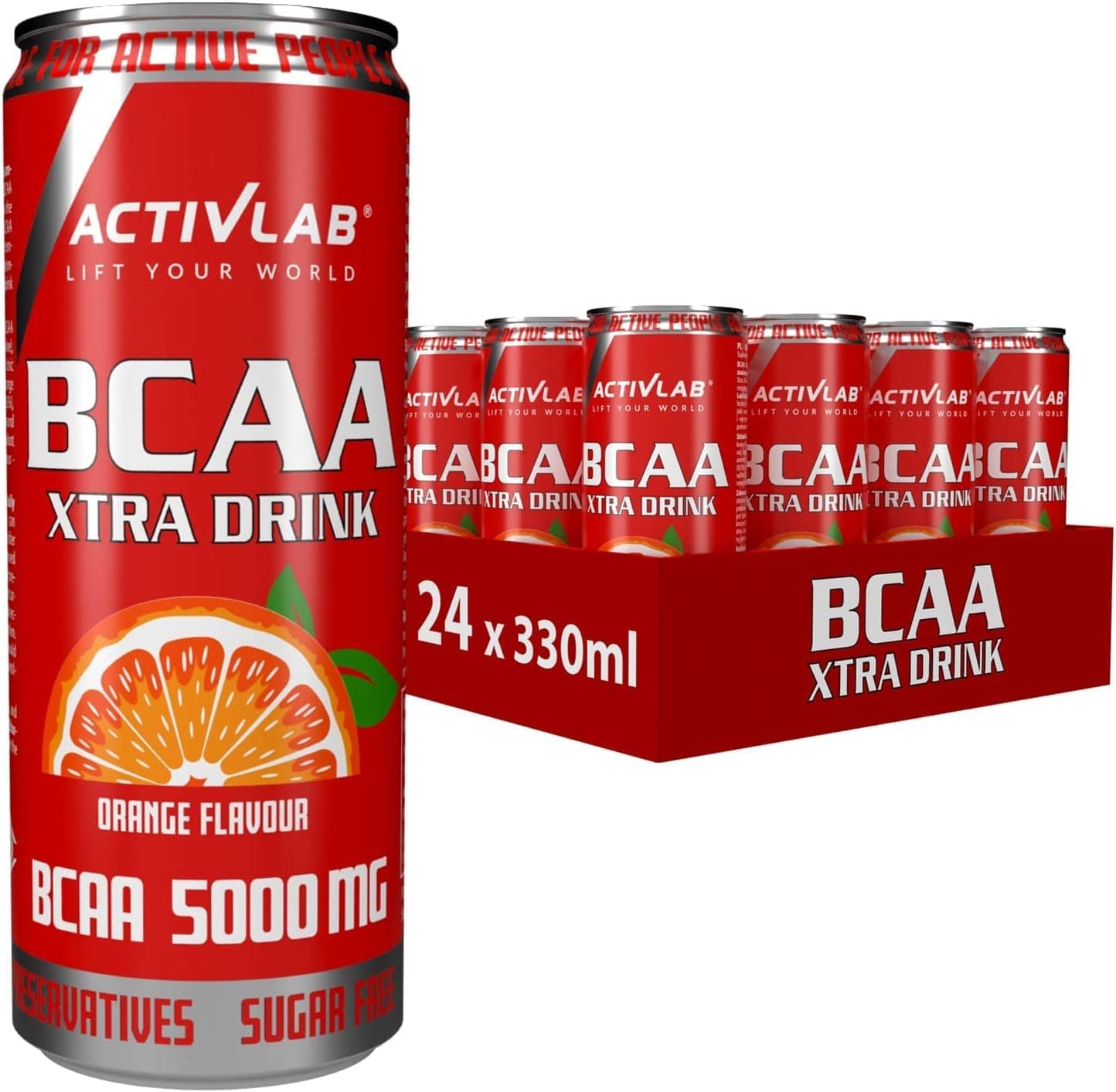 Activlab - BCAA Xtra drink Orange 330ml x24pcs