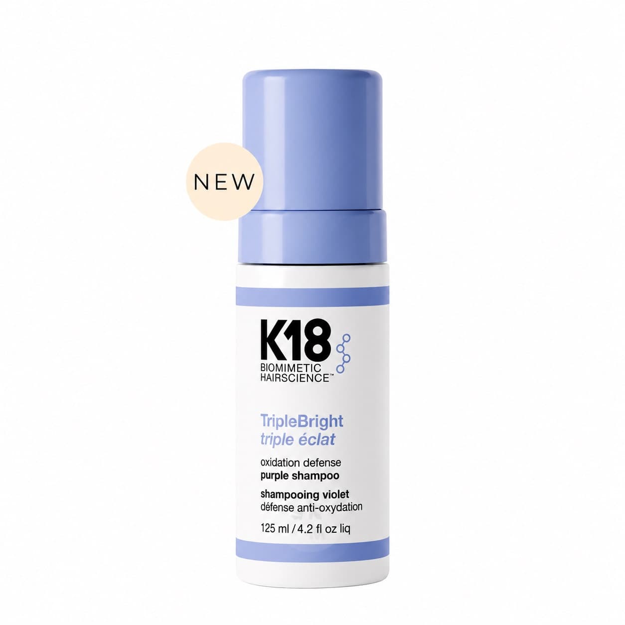 K18 Biomimetic Hairscience TripleBright Purple Shampoo 125 ml