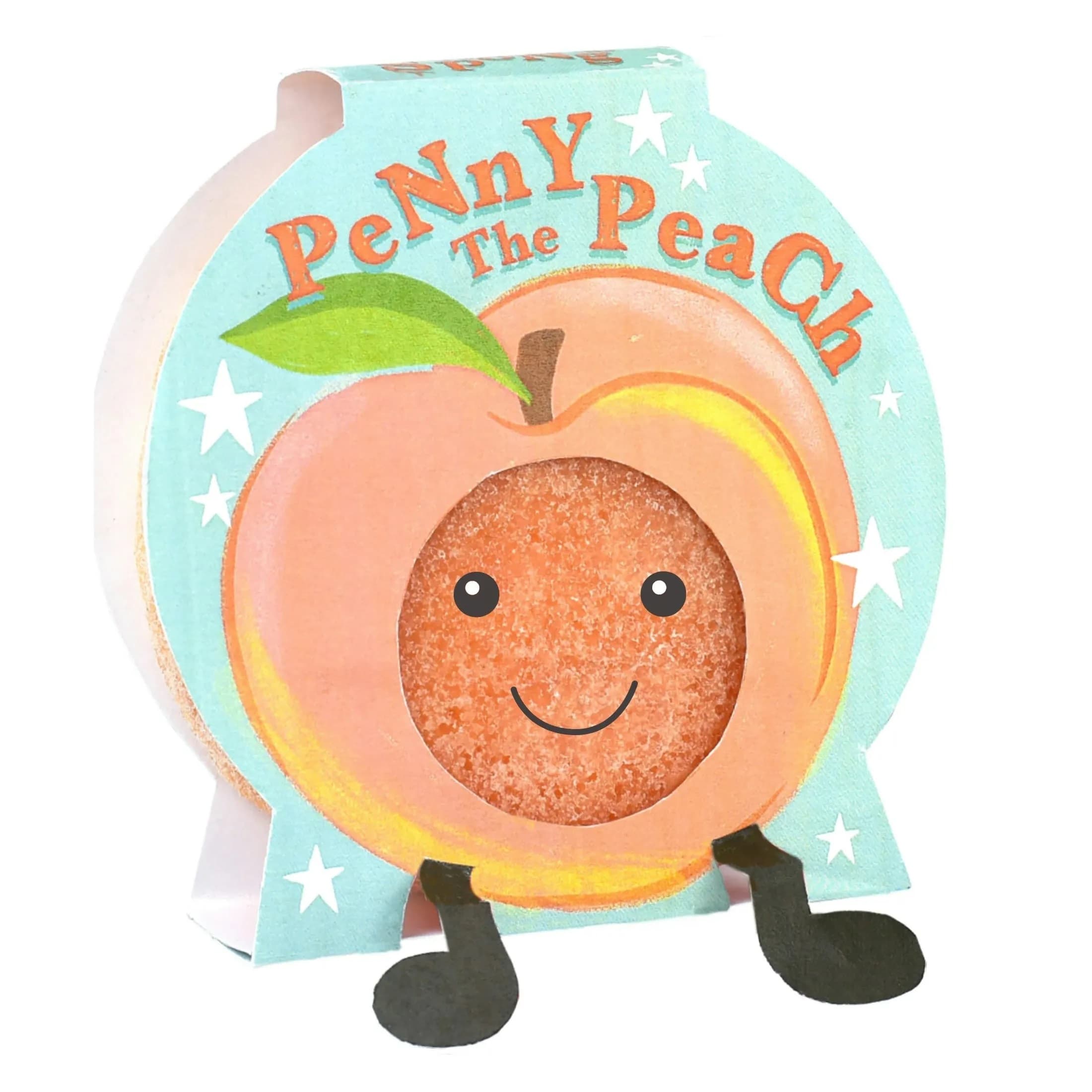 Bomb Cosmetics Penny The Peach Buddy Buffer Mini Soap Sponge 100 g
